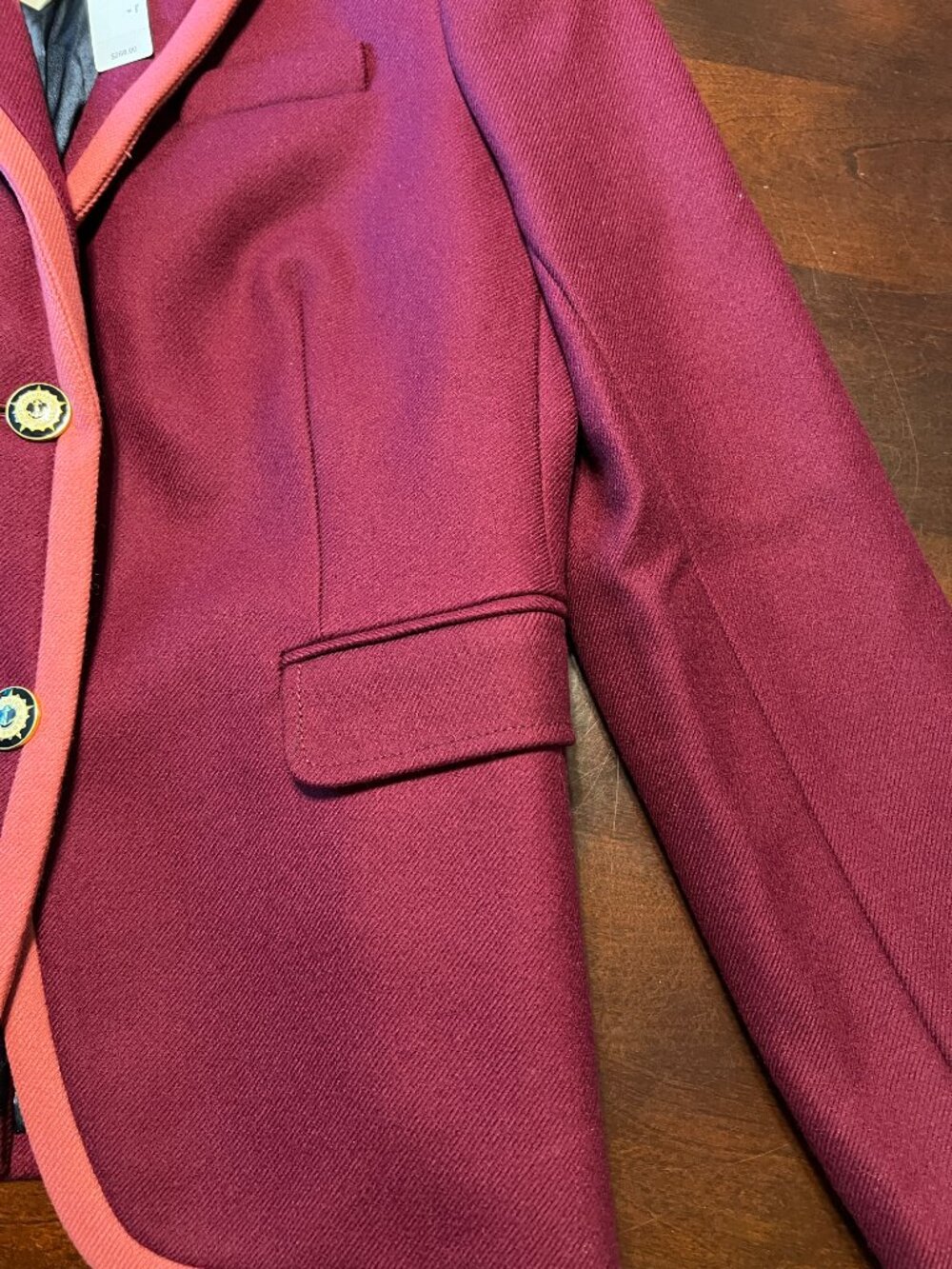 *NEW* J CREW SCHOOLBOY TIPPED WOOL BLAZER - Picture 5 of 13